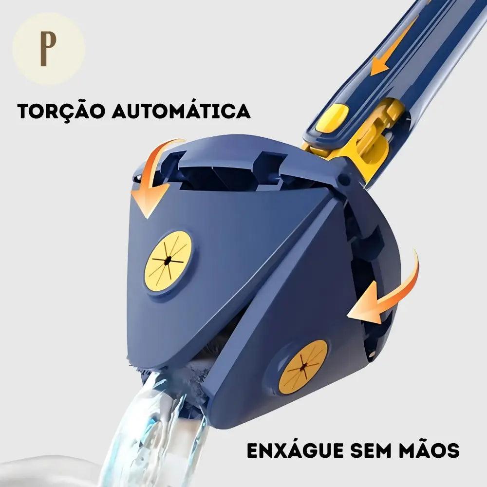 Esfregão Mop Triangular Flexível - Pollare™ - Pollare