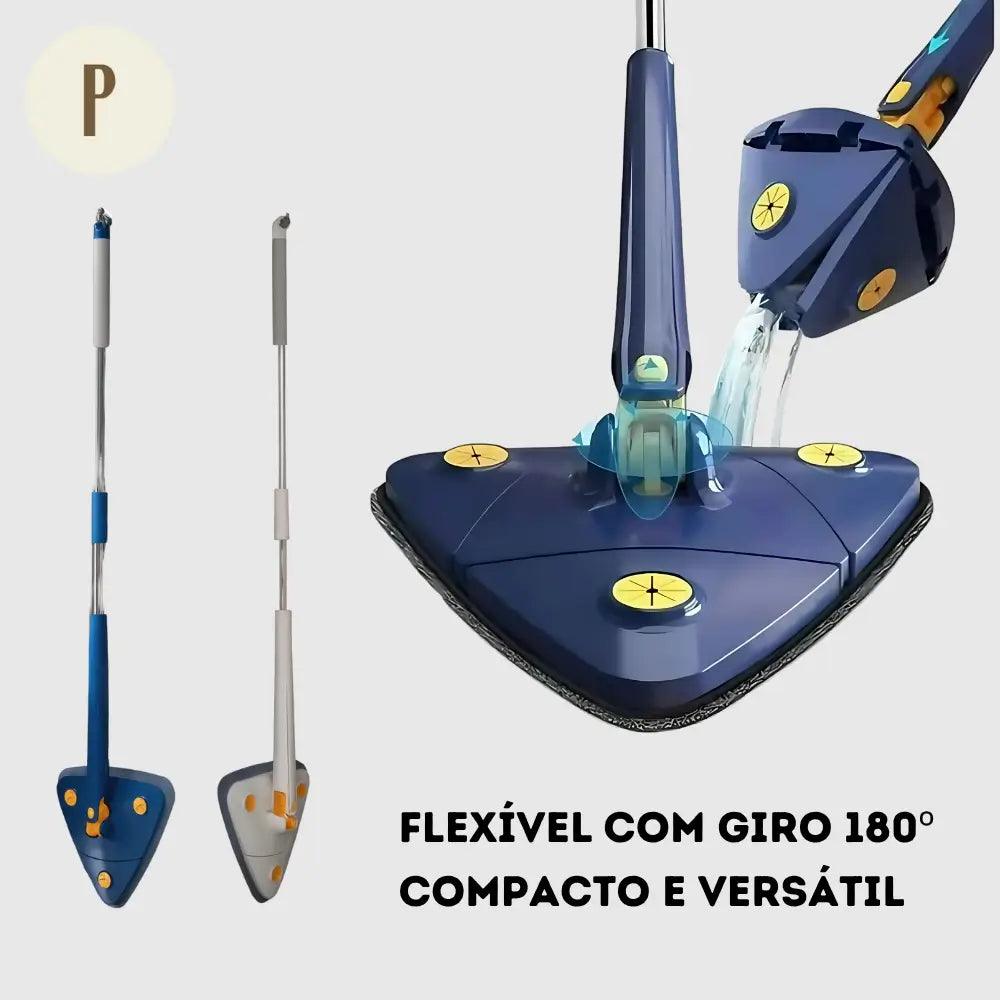 Esfregão Mop Triangular Flexível - Pollare™ - Pollare